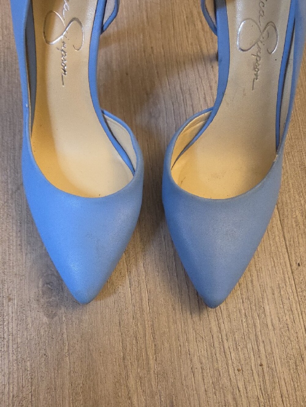Jessica Simpson Periwinkle D'Orsay Pointed-Toe Pumps - Picture 2 of 5
